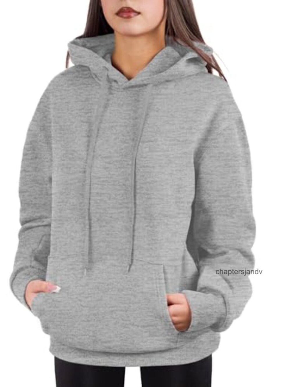 Oversized Pullover Hoodie Soft Fleece Cotton Blend Women Cozy Sweatshirt